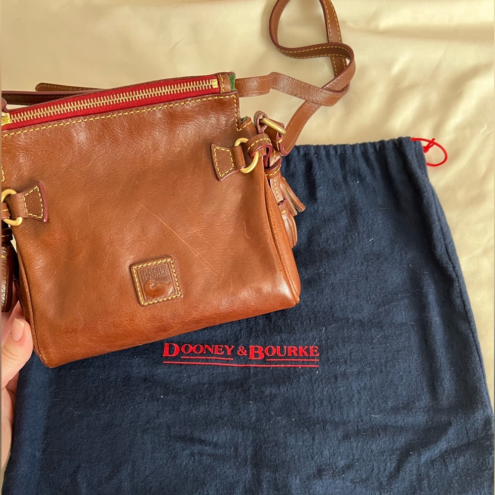 Dooney & Bourke Mini Zip Crossbody - Chestnut